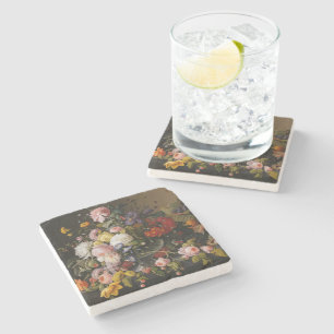 Classy Antique Blommigt still Life Fine Art Painti Stenunderlägg