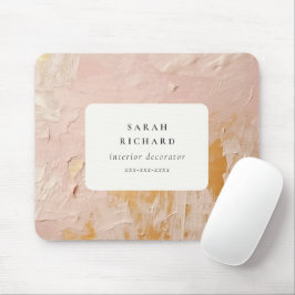 Classy Artistic Bush Pink Gold Oil Paint Business Musmatta