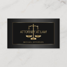 Classy Attorney at Law - Black and Guld