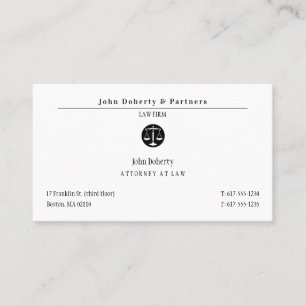 Classy Attorney Law   advokatfirma Visitkort