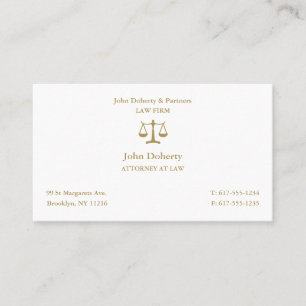 Classy Attorney Law   Affärskort för advokat Visitkort