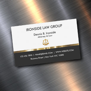 Classy Attorney Law Office Magnetiska Visitkort