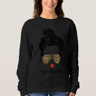 Classy Aunta Life with Leopard Print Shades Coola T Shirt
