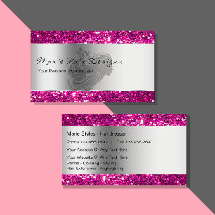 Classy Beauty Hairdresser Affärskort Visitkort