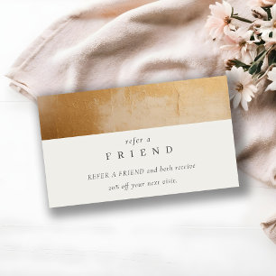 Classy Beige Guld Oil Paint Struktur Reflekterar e Visitkort
