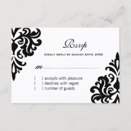 Classy Black and White OSA kort