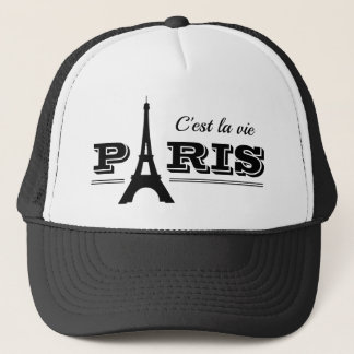 Classy black and white - Paris- hat Keps