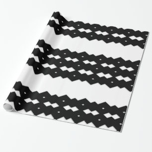 Classy Black and White Zig Zag Design Presentpapper