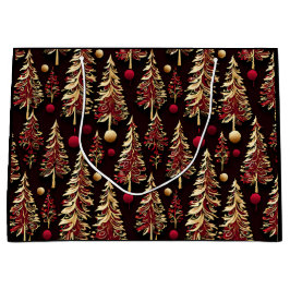 Classy Black, Burgundy och Guld Julgranar