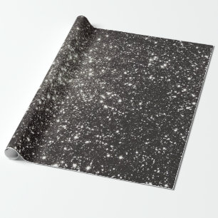 Classy Black Glitter Shiny Glimmer Glamor Presentpapper