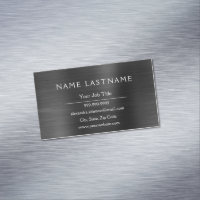 Classy Black Metallic Foil Modern Business