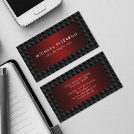 Classy Black och Red Visitkort