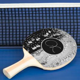 Classy Black och Silver Gypsy Scarf Monogram Pingisracket