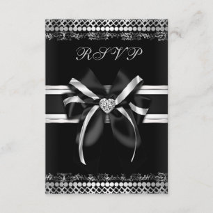 Classy Black och Silver OSA Kort