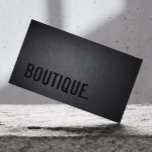 Classy Black Out Boutique Minimalist Elegant Visitkort<br><div class="desc">Professionell Black Out Boutique-Affärskortet.</div>