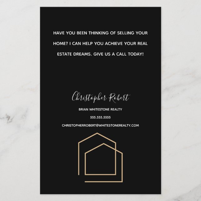 Classy Black Real Gods Flygblad (Framsidan)