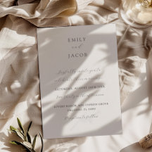 Classy Black & White Calligraphy Bröllop