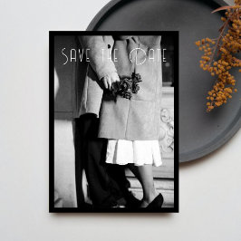 Classy Black & White par Photo Save Date Inbjudningar