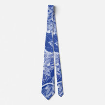 Classy Blue Chinoiserie Chic Blue Lotus Blommigt