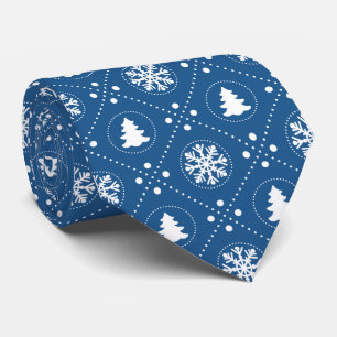 Classy Blue Festive jul Mönster Slips