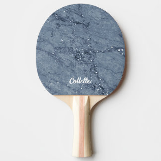 Classy Blue Marble Titta Ping Pong Paddle Pingisracket