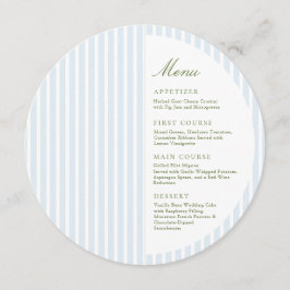 Classy Blue Stripes Half Circle  Meny