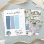 Classy Blue White Bröllop färg Palette Card 2024<br><div class="desc">Classy Blue White Bröllop färg Palette Card 2024</div>