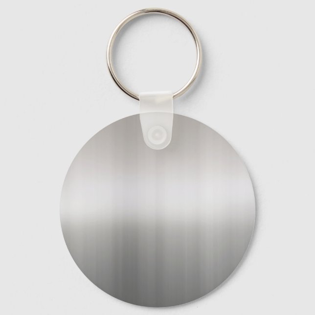 Classy Brushed Aluminium Nyckelring (Framsida)