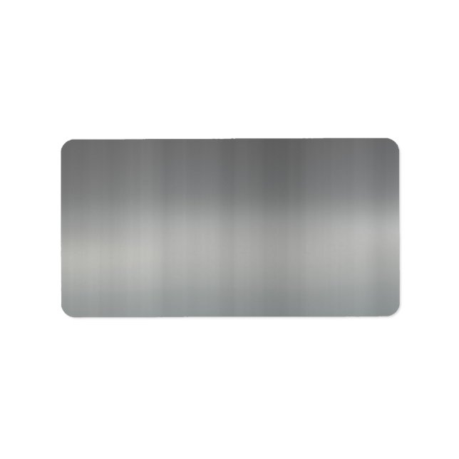 Classy Brushed Metall Textured Adressetikett (Framsidan)