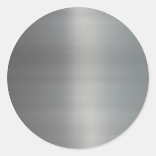 Classy Brushed Metall Textured Runt Klistermärke