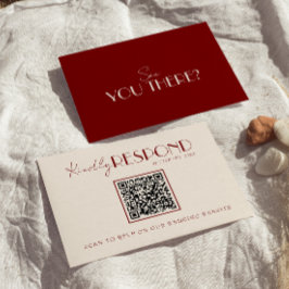 Classy Burgundy Ivory Old Money Timeless Wedding OSA Kort