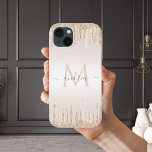 Classy Champagne Glitter - Engrammed Namn<br><div class="desc">Elegant iphone case med champagne glitter- och anpassningsbar monogram. Lägg enkelt till önskad namn &-inledande genom att klicka på alternativet "Anpassa den här mallen".</div>