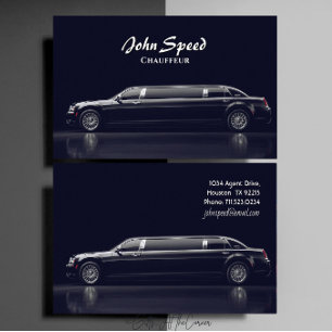 Classy Chauffeur Limousine Visitkort