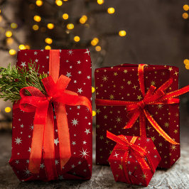 Classy Chic Elegant Guld Silver Red Julstjärna