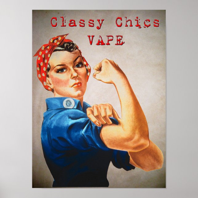 Classy Chics vape Rosie Poster (Framsidan)