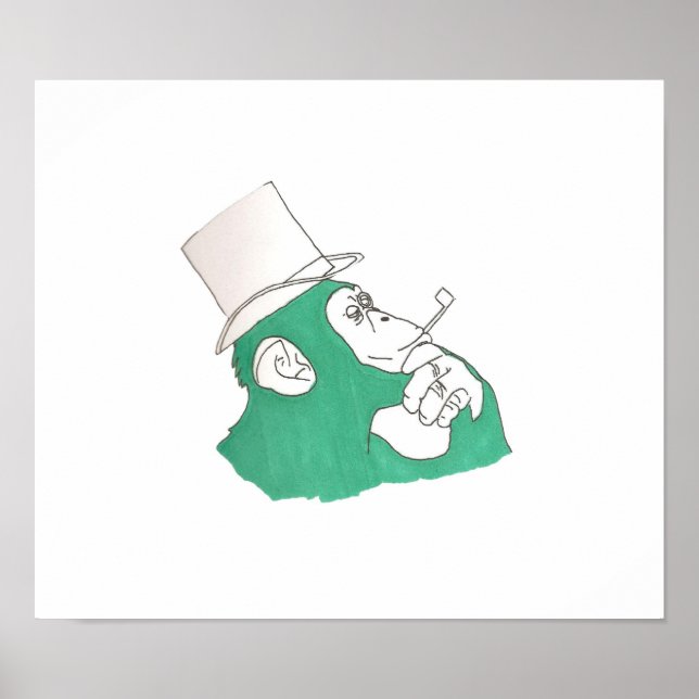 Classy Chimpanzee Poster (Framsidan)