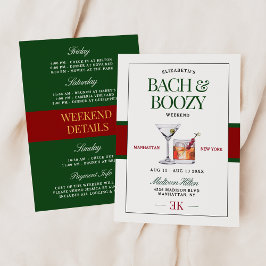 Classy Cocktail Grönt & Red Bach & Boozy Helg Inbjudningar
