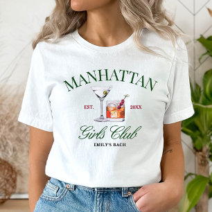 Classy Cocktails Grönt & Red Girl's Klubb T Shirt