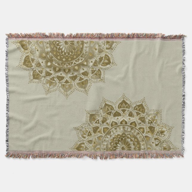Classy Colorfull Mandala India Stil 4 Filt (Framsidan)
