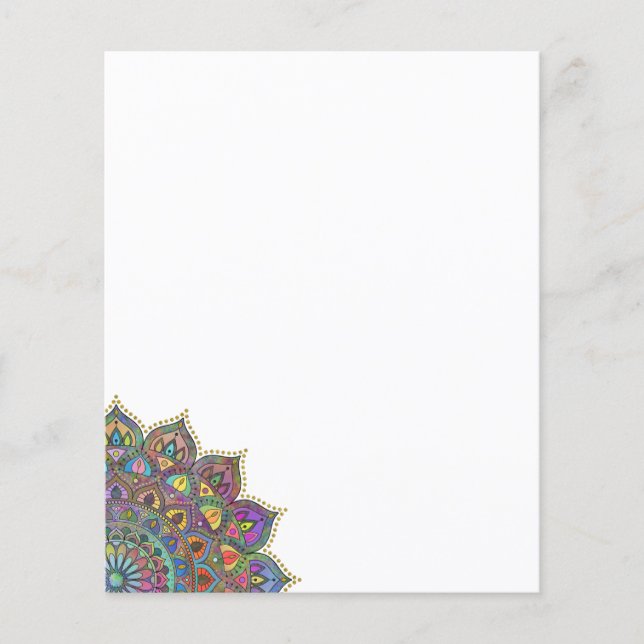 Classy Colorfullt Mandala India Stil 1 (Framsida)