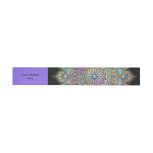 Classy Colorfullt Mandala India Stil 1 Etikettband