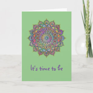 Classy Colorfullt Mandala India Stil 1 Kort