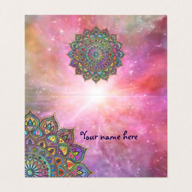 Classy Colorfullt Mandala India Stil 1 Visitkort (Utsida ovikt)