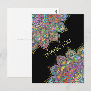 Classy Colorfullt Mandala India Stil 1 Vykort