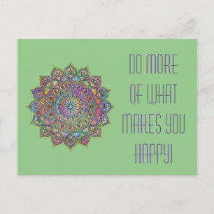 Classy Colorfullt Mandala India Stil 1 Vykort