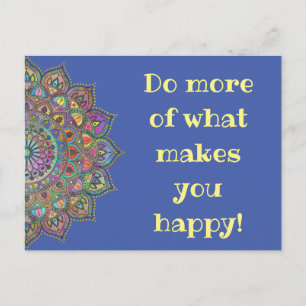 Classy Colorfullt Mandala India Stil 1 Vykort