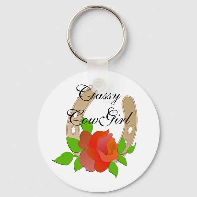 Classy CowGirl KEYCHAIN Nyckelring (Framsida)