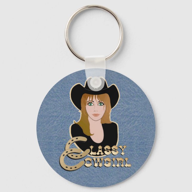 Classy Cowgirl KEYCHAIN Nyckelring (Framsida)