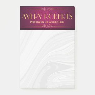 Classy crimson mandala Elegant lyxury Post-it Block