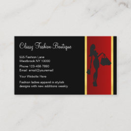 Classy Dam Mode Boutique Professionell Visitkort